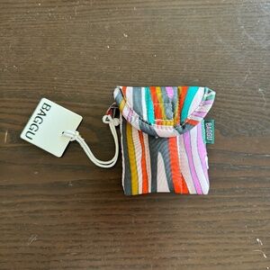 Baggu Earbuds case in Candy Woodgrain NWT